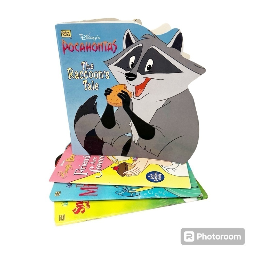 Disney Golden Books Snow White Beauty and the Beast Little Mermaid Pocahontas
